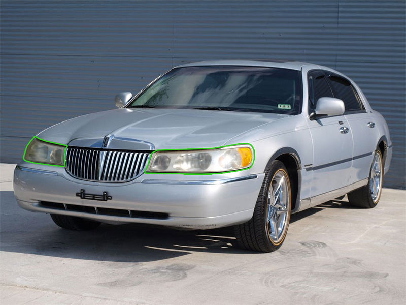 lincoln town car 1999-2002 Headlight Protection Installation Location