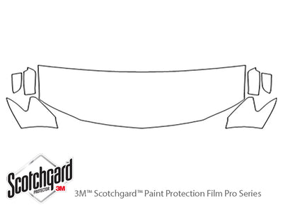 zephyr 3M Clear Bra Hood Precut PPF Diagram