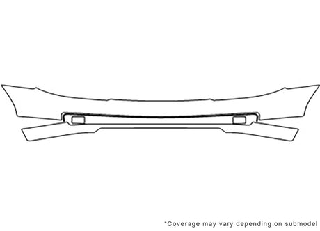 zephyr 3M Clear Bra Bumper Precut PPF Diagram