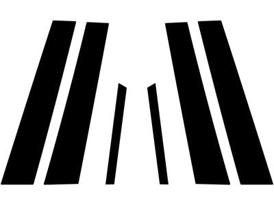 lincoln zephyr 2006-2006 Matte Black Pillar Trim Diagram