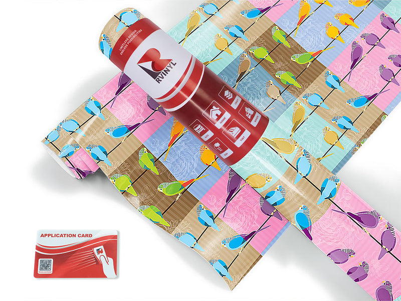 line busy bird Craft Vinyl Roll