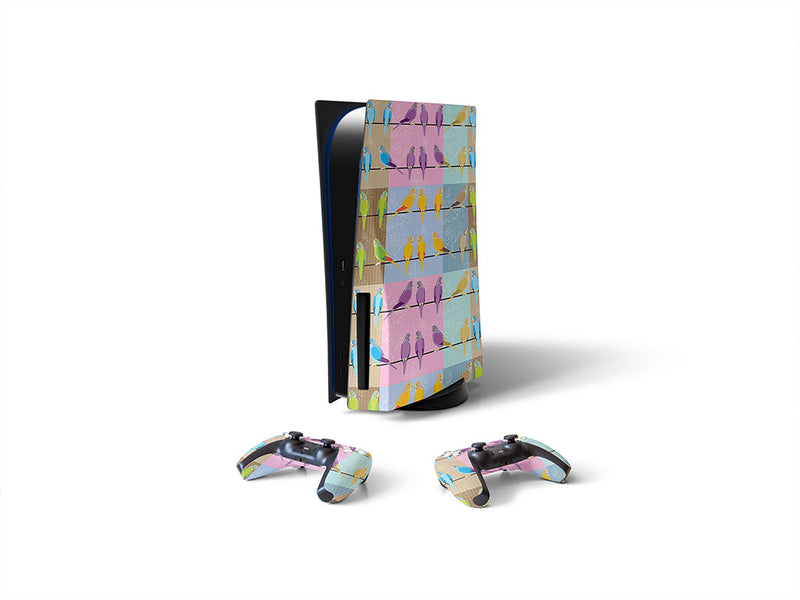 line busy bird Sony PS5 DIY Skin