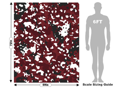 Lipstick Multicam Camouflage Vehicle Wrap Scale~Rwraps Series 914 Lipstick Multicam Camouflage Measurements~2