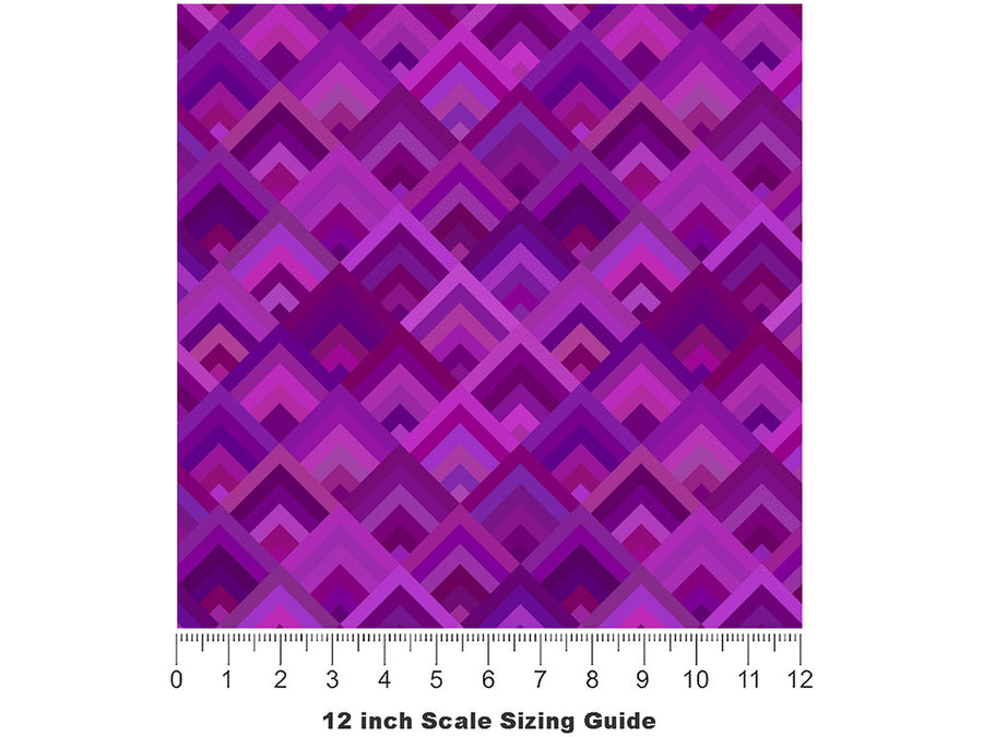 Lipstick Stains Mosaic Vinyl Film Pattern Size 12 inch Scale~Rwraps Lipstick Stains Mosaic Sizing Chart~2