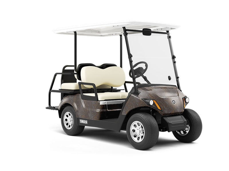 Liquid Agate Epoxy-Resin Wrapped Golf Cart