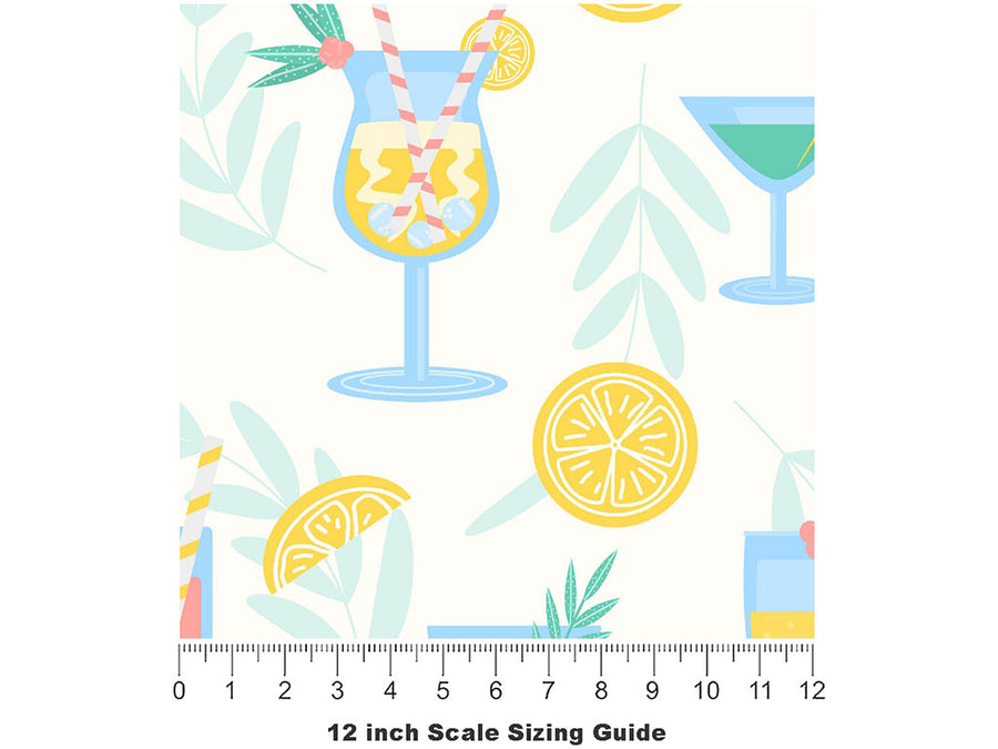 Liquid Courage Alcohol Vinyl Film Pattern Size 12 inch Scale~Rwraps Liquid Courage Alcohol Sizing Chart~2