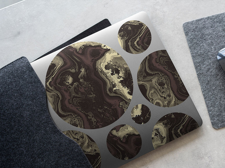 liquid gold epoxy resin DIY Laptop Stickers