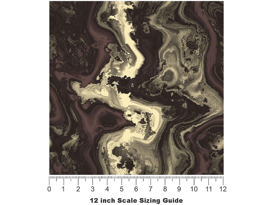 Liquid Gold Epoxy-Resin Vinyl Film Pattern Size 12 inch Scale~Rwraps Liquid Gold Epoxy-Resin Sizing Chart~3