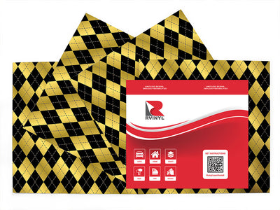 liquid gold argyle Craft Vinyl Sheet Pack