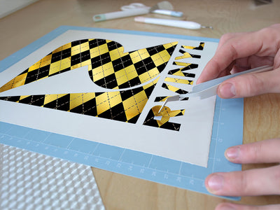 liquid gold argyle Easy Weed Craft Vinyl