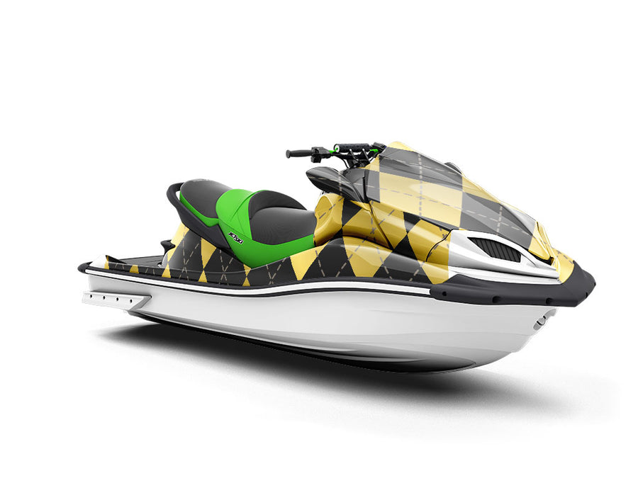 Liquid Gold Argyle Jet Ski Vinyl Customized Wrap