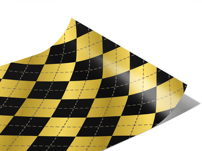 Liquid Gold Argyle Vinyl Wraps~Rwraps Series 914 Digitally Printed Vinyl Wrap~0