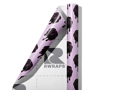 Liquid Rose Gothic Wrap Film Sheets~Rwraps Series 914 Liquid Rose Gothic Scrolled Sheet~3