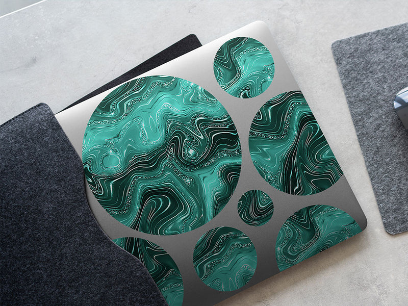 liquid stone gemstone films DIY Laptop Stickers