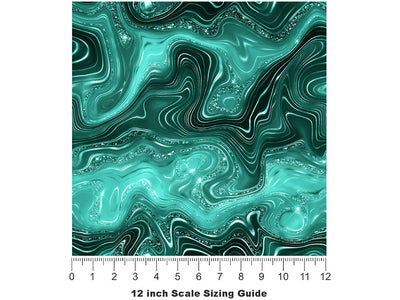 Liquid Stone Gemstone Vinyl Film Pattern Size 12 inch Scale~Rwraps Liquid Stone Gemstone Sizing Chart~2