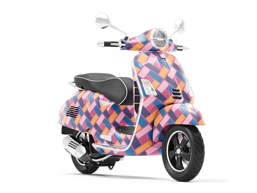 Liseran Purple Brick Vespa Scooter Wrap Film