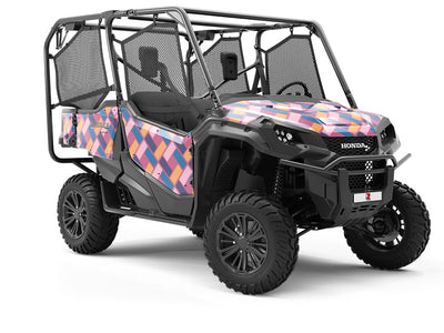 Liseran Purple Brick Utility Vehicle Vinyl Wrap
