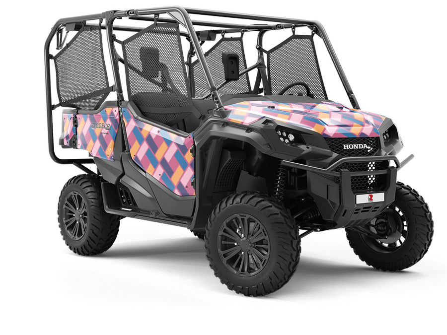 Liseran Purple Brick Utility Vehicle Vinyl Wrap