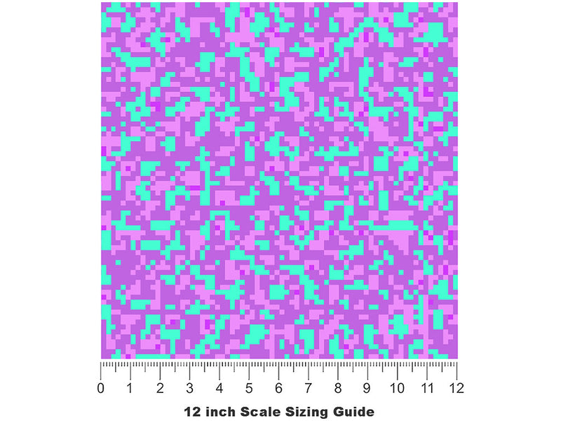 Liserian 1912 Pixel Vinyl Film Pattern Size 12 inch Scale~Rwraps Liserian 1912 Pixel Sizing Chart~2