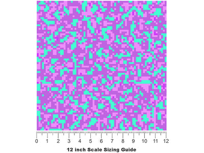 Liserian 1912 Pixel Vinyl Film Pattern Size 12 inch Scale~Rwraps Liserian 1912 Pixel Sizing Chart~2