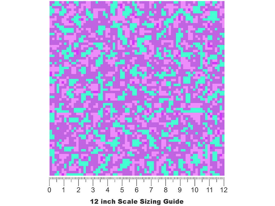 Liserian 1912 Pixel Vinyl Film Pattern Size 12 inch Scale~Rwraps Liserian 1912 Pixel Sizing Chart~2