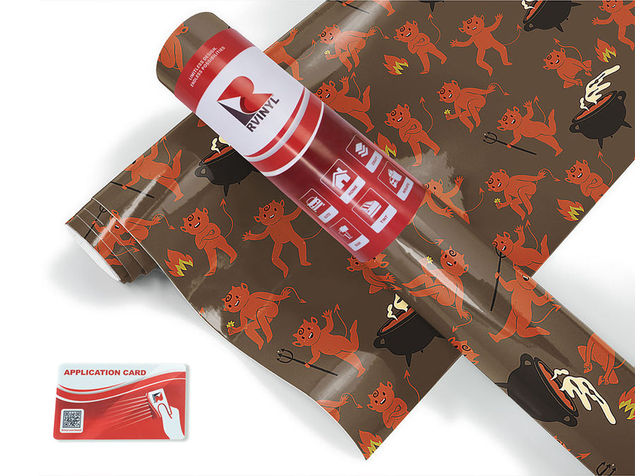 little devil halloween Craft Vinyl Roll