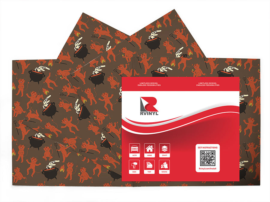 little devil halloween Craft Vinyl Sheet Pack