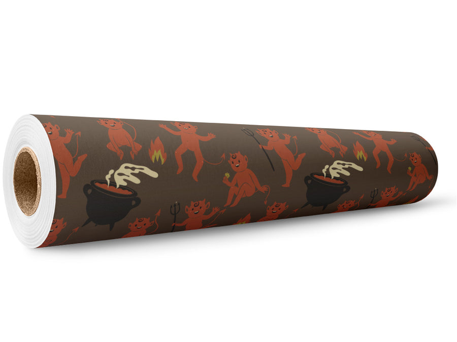 Little Devil Halloween Wrap Film Wholesale Roll~Rwraps Series 914 Digitally Printed Vinyl Roll~5