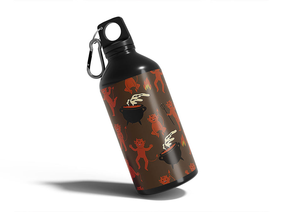 little devil halloween Water Bottle DIY Stickers