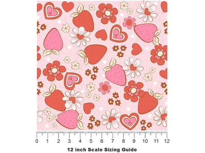 Little Scarlet Fruit Vinyl Film Pattern Size 12 inch Scale~Rwraps Little Scarlet Fruit Sizing Chart~2