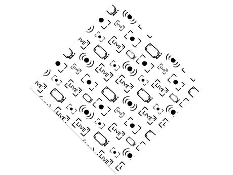 Live Stream Technology Vinyl Wrap Pattern