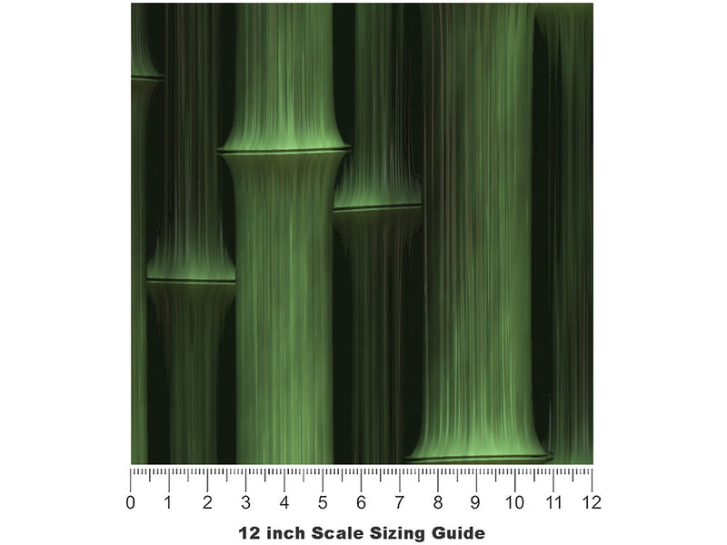 Lively Bisset Bamboo Vinyl Film Pattern Size 12 inch Scale~Rwraps Lively Bisset Bamboo Sizing Chart~2