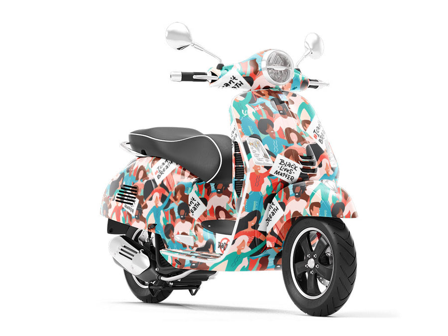 Lives Matter Americana Vespa Scooter Wrap Film