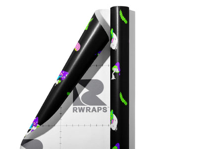 Living Decay Halloween Wrap Film Sheets~Rwraps Series 914 Living Decay Halloween Scrolled Sheet~3