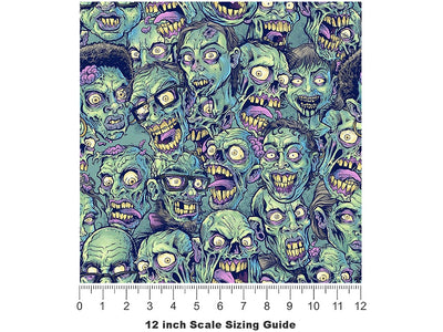 Livor Mortis Zombie Vinyl Film Pattern Size 12 inch Scale~Rwraps Livor Mortis Zombie Sizing Chart~2