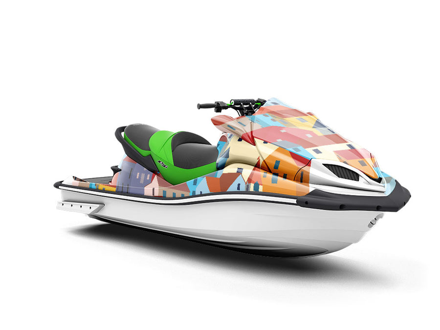 Local Borough Cityscape Jet Ski Vinyl Customized Wrap