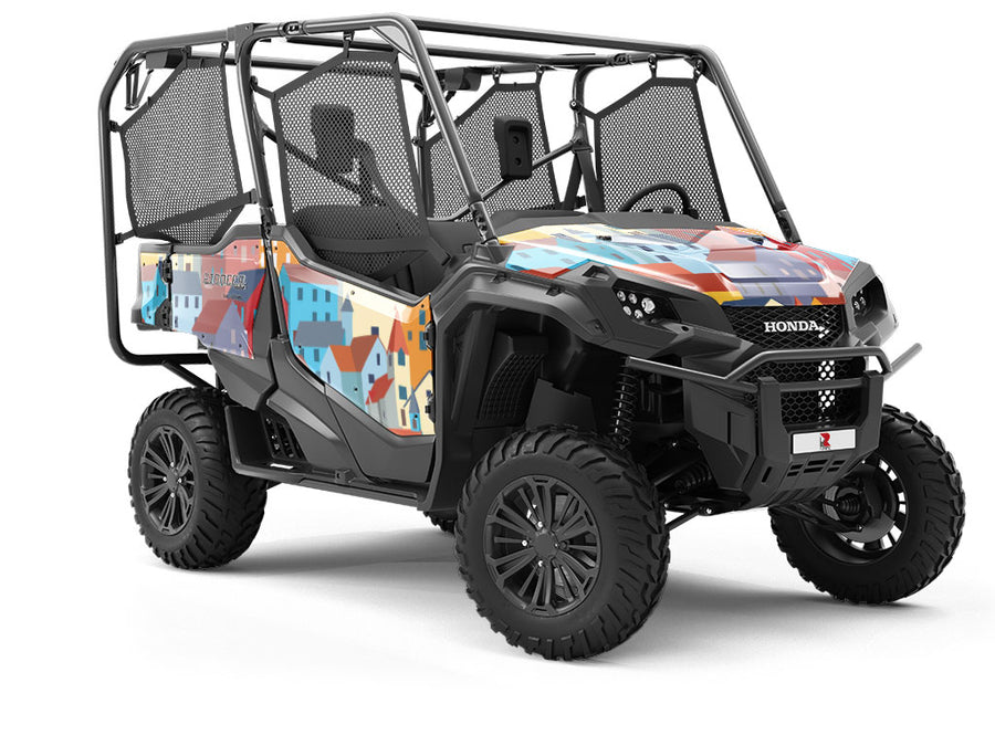 Local Borough Cityscape Utility Vehicle Vinyl Wrap