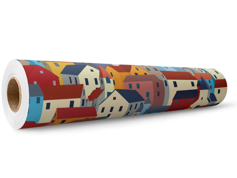 Local Borough Cityscape Wrap Film Wholesale Roll~Rwraps Series 914 Digitally Printed Vinyl Roll~5