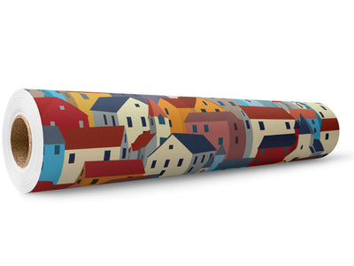 Local Borough Cityscape Wrap Film Wholesale Roll~Rwraps Series 914 Digitally Printed Vinyl Roll~5