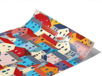 Local Borough Cityscape Vinyl Wraps~Rwraps Series 914 Digitally Printed Vinyl Wrap~1