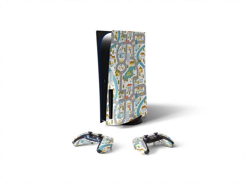 local roads toy room Sony PS5 DIY Skin
