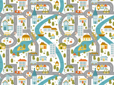 Local Roads Toy Room Vinyl Wrap Pattern~Rwraps Series 914 Digitally Printed Vinyl Wrap~0