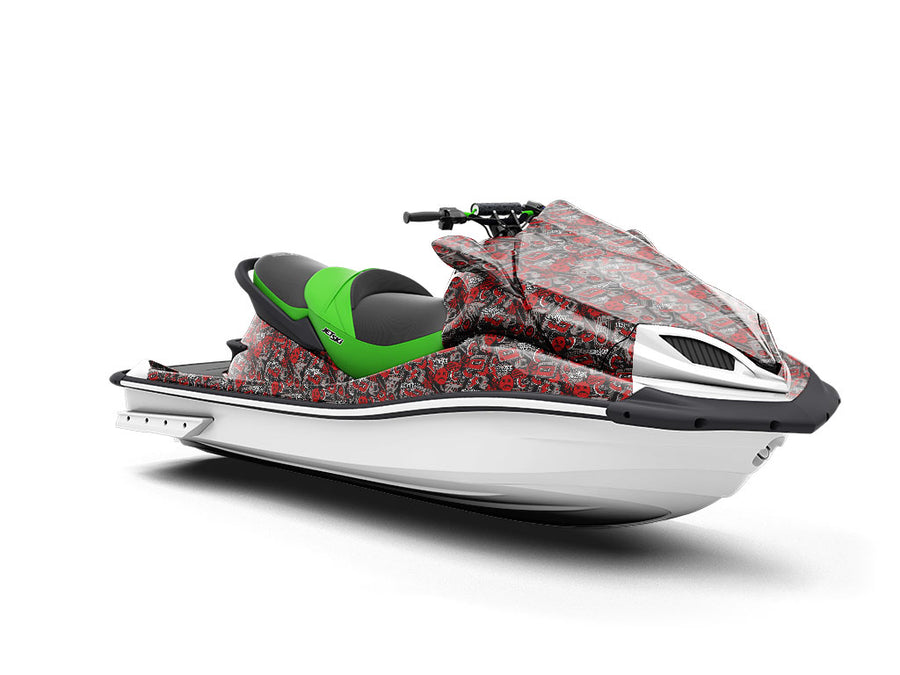 Long Run Graffiti Jet Ski Vinyl Customized Wrap