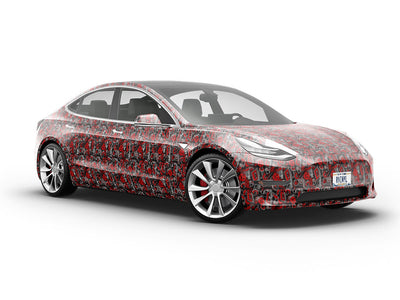 Long Run Graffiti Vehicle Vinyl Wrap