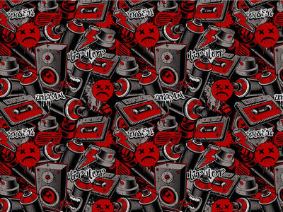 Long Run Graffiti Vinyl Wrap Pattern~Rwraps Series 914 Digitally Printed Vinyl Wrap~0