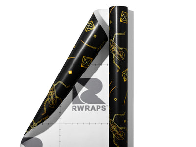 Longhorn Diamonds Bug Wrap Film Sheets~Rwraps Series 914 Longhorn Diamonds Bug Scrolled Sheet~3