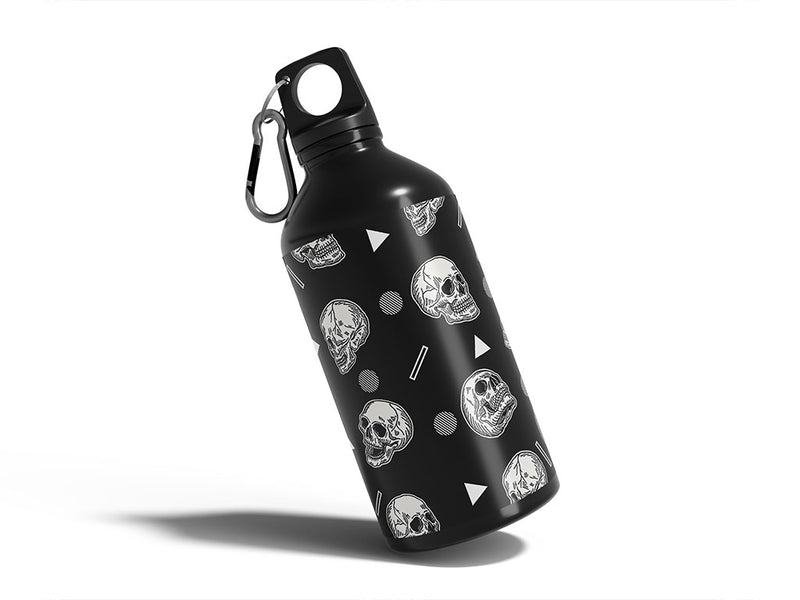 look around skull and bones Water Bottle DIY Stickers