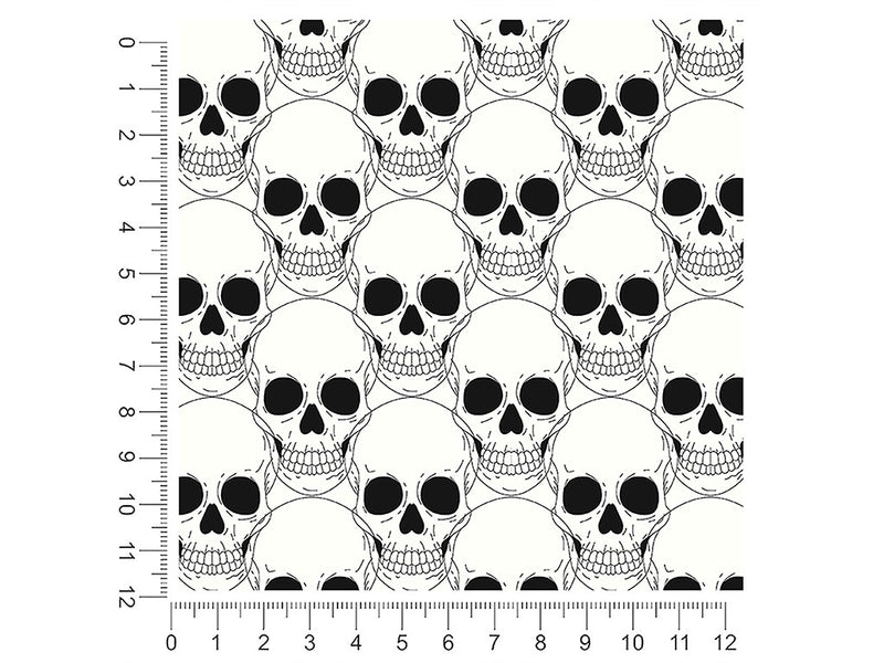 look away skull and bones 1ft x 1ft Craft Sheets