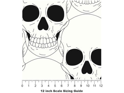 Look Away Halloween Vinyl Film Pattern Size 12 inch Scale~Rwraps Look Away Halloween Sizing Chart~2