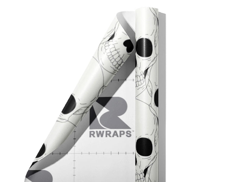 Look Away Halloween Wrap Film Sheets~Rwraps Series 914 Look Away Halloween Scrolled Sheet~3